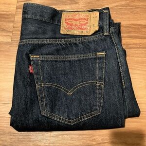 Levi's Men's Dark Indigo Straight Jeans